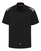 Dickies Men's Short Sleeve Performance Team Shirt. 0005 - Black/ Smoke