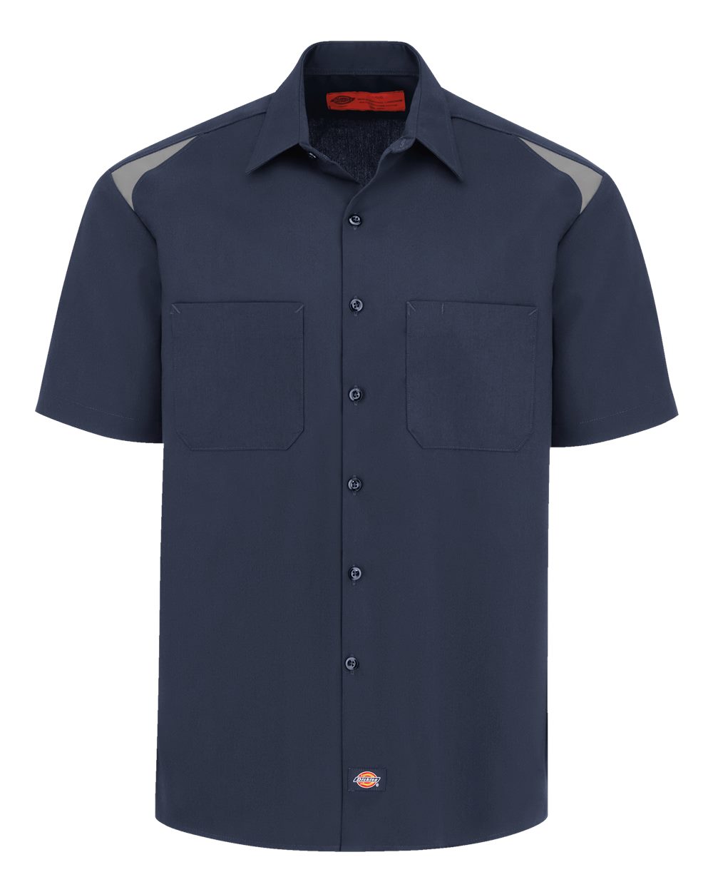 Dickies Men's Short Sleeve Performance Team Shirt. 0005 - Dark Navy/ Smoke