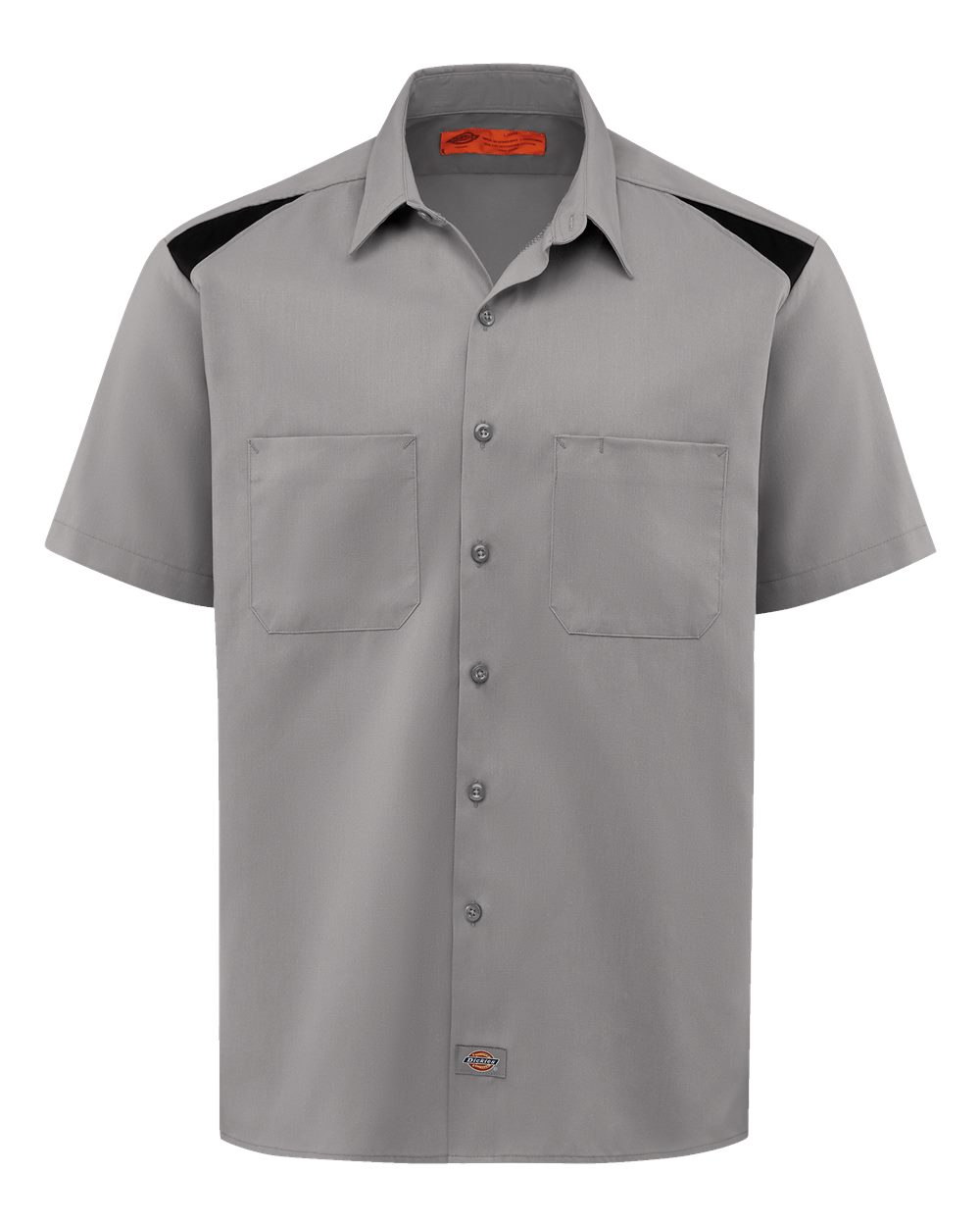 Dickies Men's Short Sleeve Performance Team Shirt. 0005 - Smoke/ Black