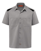 Dickies Men's Tall Short Sleeve Performance Team Shirt. 05T - Smoke/ Black