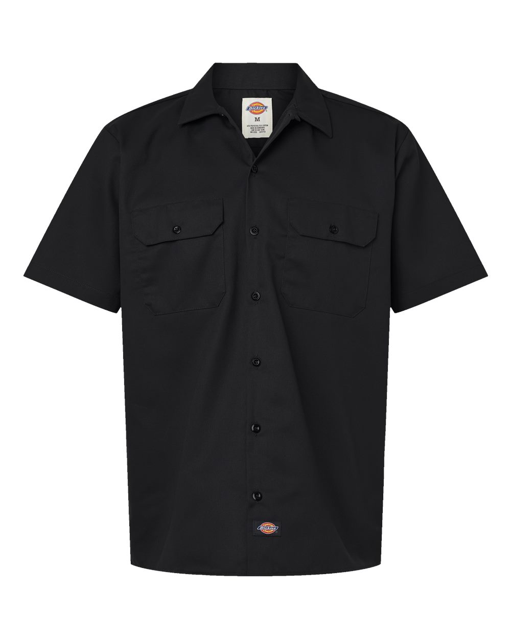 Dickies Men's Short Sleeve Work Shirt. 2574 - Black