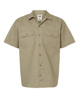 Dickies Men's Short Sleeve Work Shirt. 2574 - Khaki