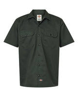Dickies Men's Short Sleeve Work Shirt. 2574 - Olive Green