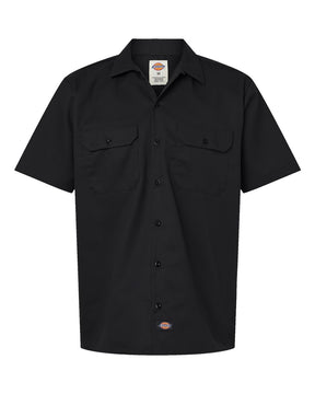 Dickies Men's Tall Short Sleeve Work Shirt. 2574T - Black
