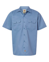 Dickies Men's Tall Short Sleeve Work Shirt. 2574T - Gulf Blue