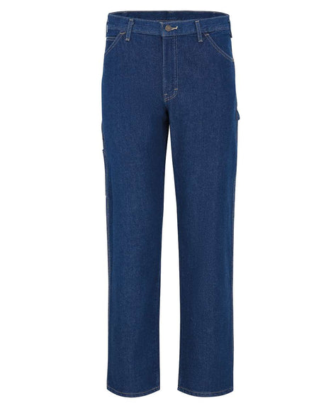 Dickies Men's Extended Sizes Industrial Carpenter Jeans. LU20EXT - Rinsed Indigo Blue - 30I
