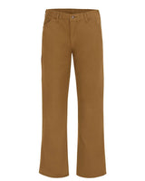 Dickies Men's Odd Sizes Industrial Duck Carpenter Jeans. LU23ODD - Brown Duck - Unhemmed