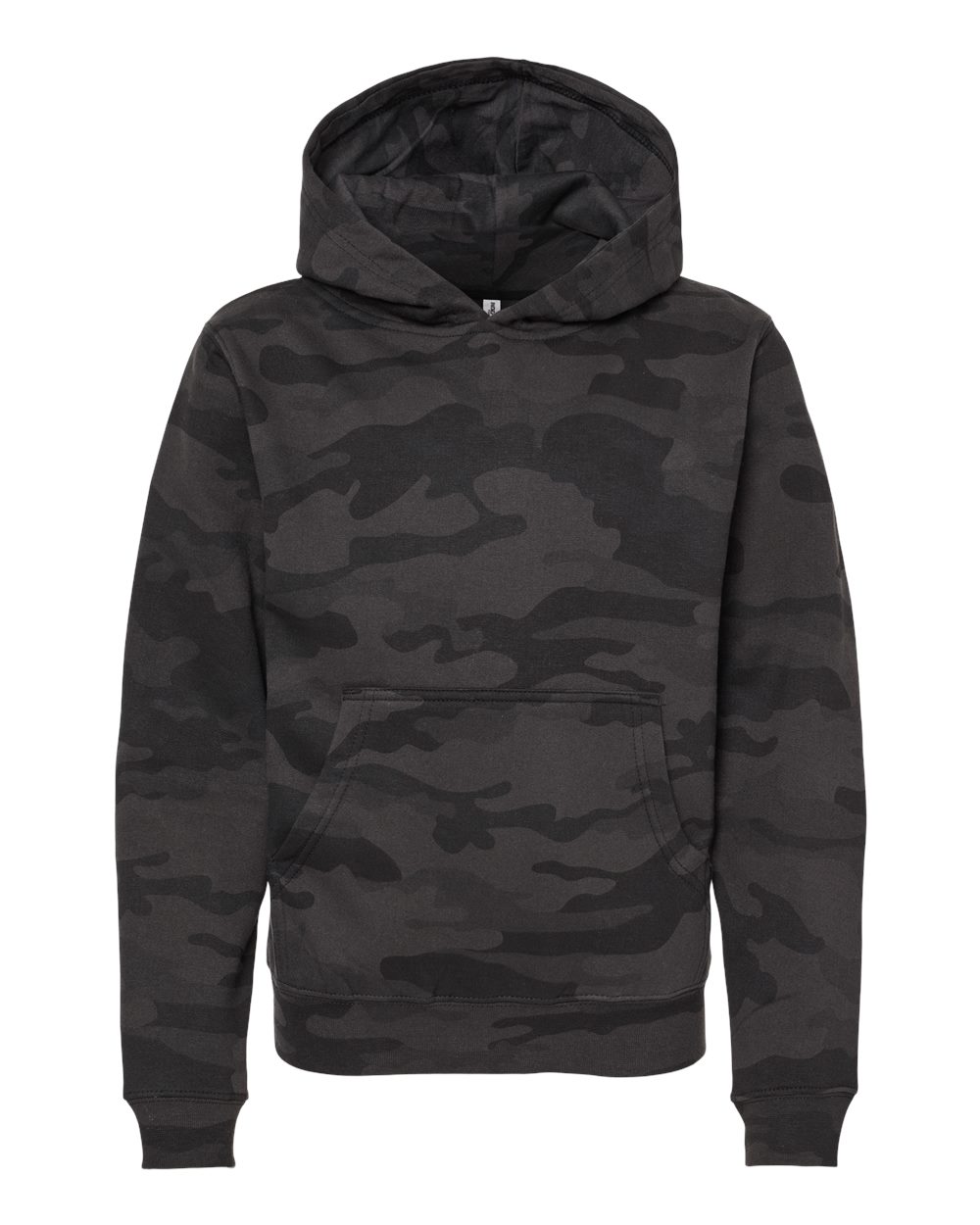 Independent Trading Co. Youth Midweight Hooded Sweatshirt. SS4001Y - Black Camo