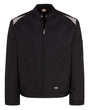Dickies Men's Insulated Colorblocked Jacket. LJ60 - Black/ Silver