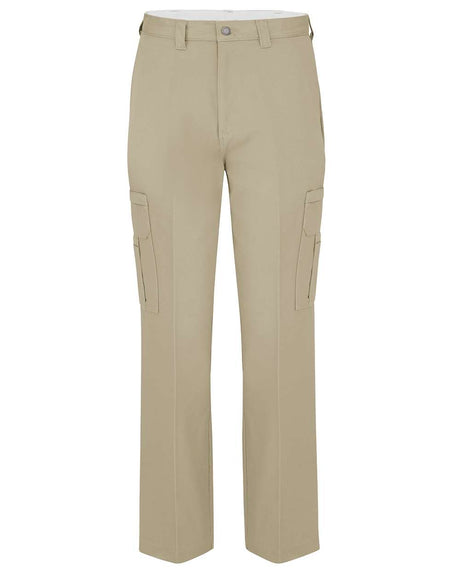 Dickies Men's Extended Sizes Industrial Cotton Cargo Pants. LP39EXT - Desert Sand - 37 Unhemmed