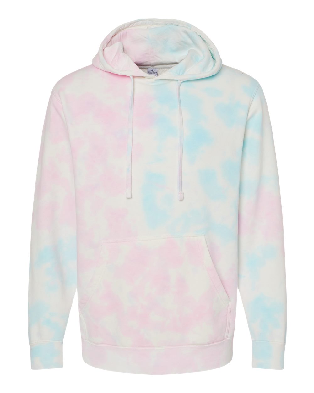 Independent Trading Co. Unisex Midweight Tie-Dyed Hooded Sweatshirt. PRM4500TD - Tie Dye Cotton Candy