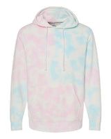 Independent Trading Co. Unisex Midweight Tie-Dyed Hooded Sweatshirt. PRM4500TD - Tie Dye Cotton Candy
