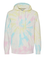 Independent Trading Co. Unisex Midweight Tie-Dyed Hooded Sweatshirt. PRM4500TD - Tie Dye Sunset Swirl