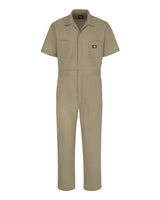 Dickies Men's Tall Short Sleeve Coverall. 3339T - Khaki