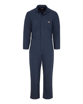 Dickies Men's Tall Basic Blended Long Sleeve Coverall. 4861T - Dark Navy