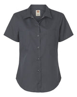 Dickies Women's Industrial Short Sleeve Work Shirt. 5350 - Dark Charcoal