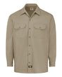 Dickies Men's Heavyweight Cotton Long Sleeve Shirt. 5549 - Military Khaki