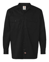 Dickies Men's Long Sleeve Work Shirt. 5574 - Black