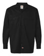 Dickies Men's Tall Long Sleeve Work Shirt. 5574T - Black