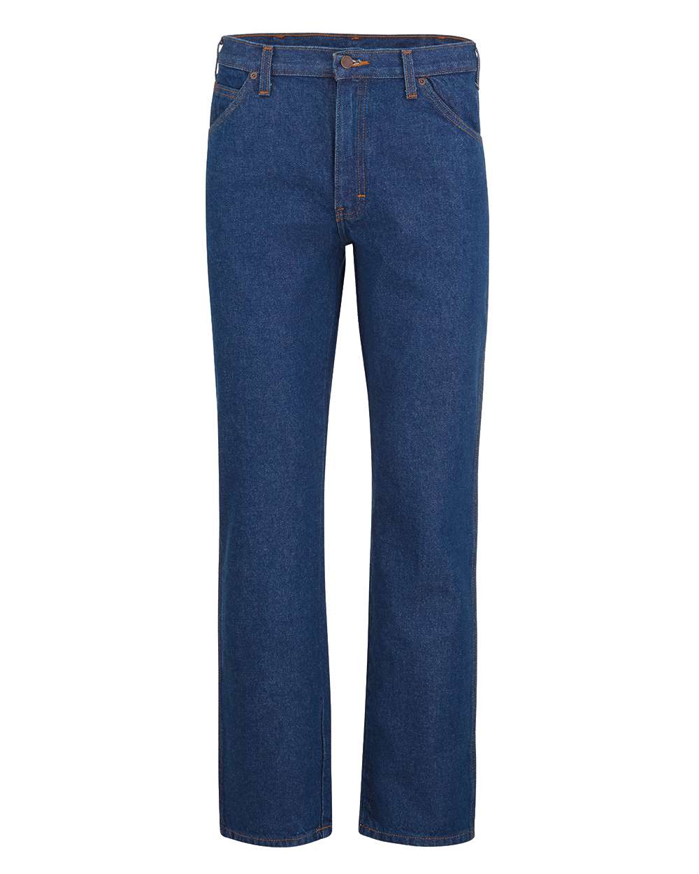 Dickies Men's Extended Sizes Industrial Jeans. C993EXT - Rinsed Indigo Blue - 39 Unhemmed