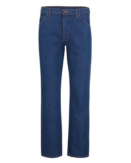 Dickies Men's Extended Sizes Industrial Jeans. C993EXT - Rinsed Indigo Blue - 39 Unhemmed
