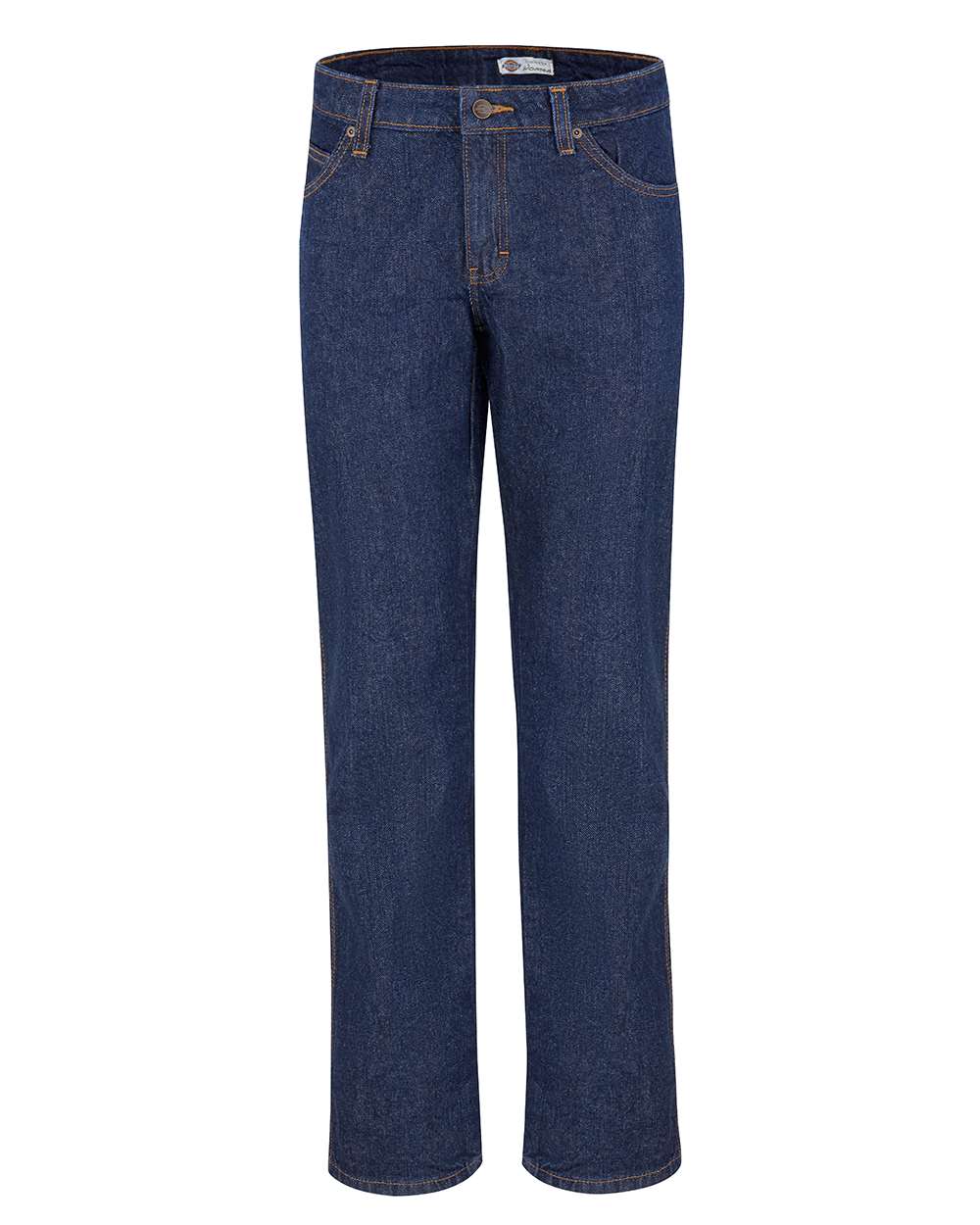 Dickies Women's Straight Leg 5-Pocket Jeans. FD93 - Rinsed Indigo Blue