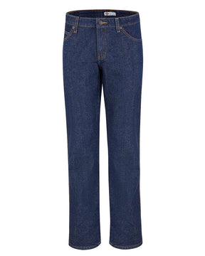 Dickies Women's Straight Leg 5-Pocket Jeans. FD93 - Rinsed Indigo Blue