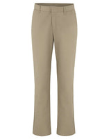 Dickies Women's Industrial Flat Front Pants. FP92 - Desert Sand - 37 Unhemmed