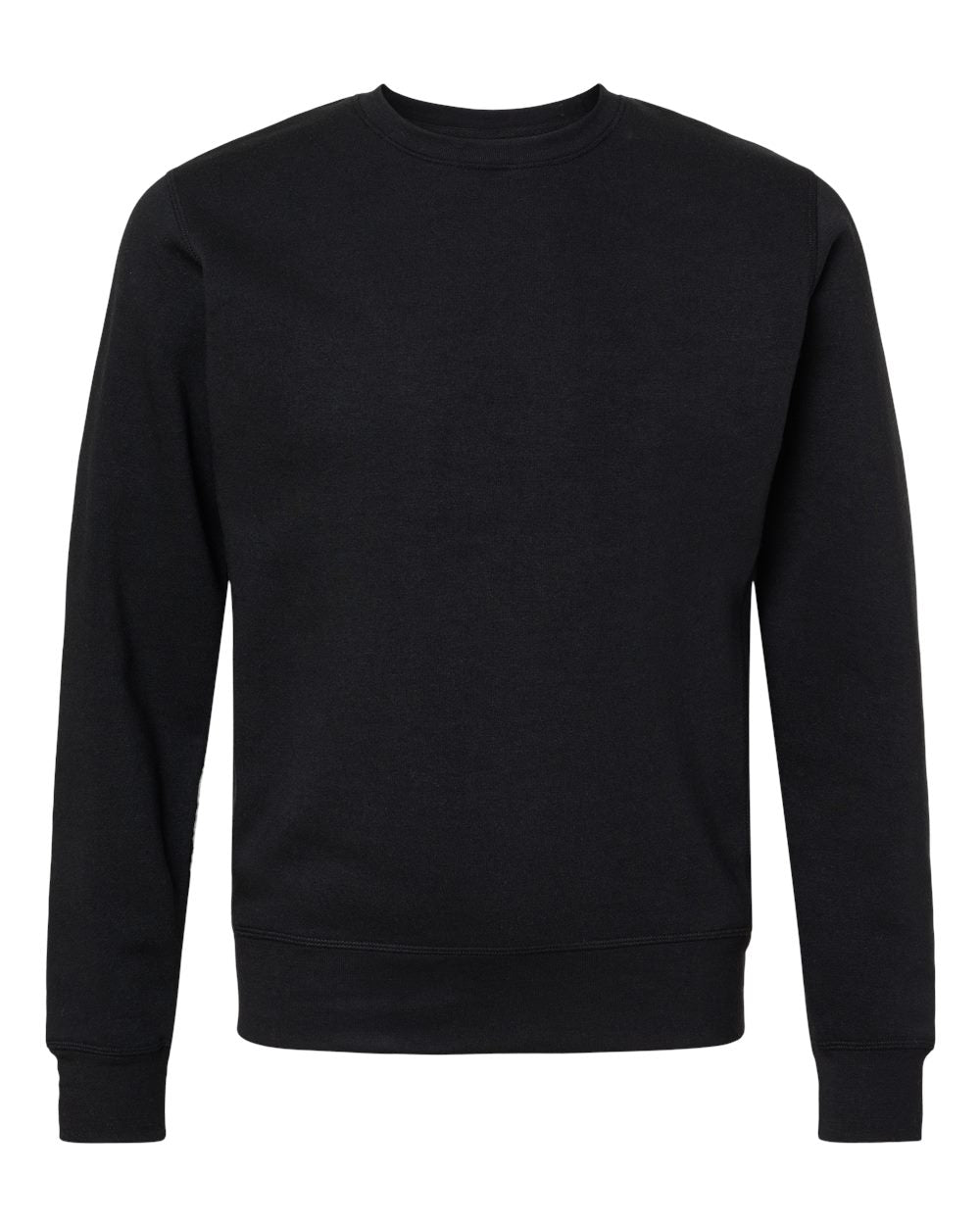 J. America Unisex Triblend Fleece Crewneck Sweatshirt. 8870 - Black Solid
