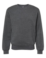 J. America Unisex Triblend Fleece Crewneck Sweatshirt. 8870 - Black Triblend
