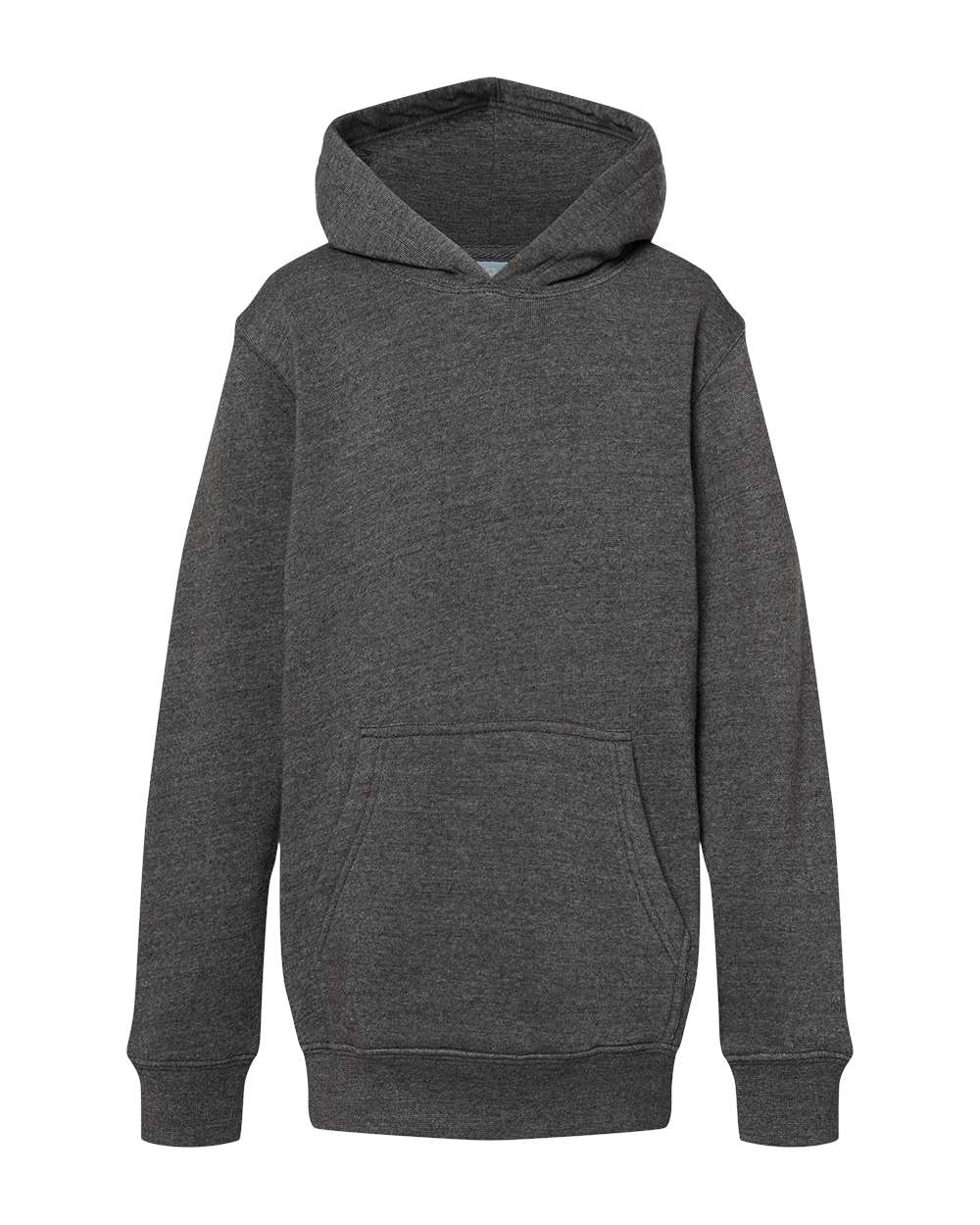 J. America Youth Triblend Fleece Hooded Sweatshirt. 8880 - Black Triblend