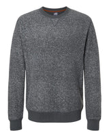 J. America Unisex Aspen Fleece Crewneck Sweatshirt. 8712 - Charcoal Speck