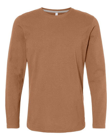LAT Unisex Fine Jersey Long Sleeve Tee. 6918 - Coyote Brown