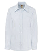 Dickies Women's Oxford Long Sleeve Shirt. L254 - Blue/ White Stripe