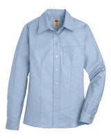 Dickies Women's Oxford Long Sleeve Shirt. L254 - Light Blue