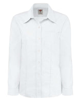 Dickies Women's Oxford Long Sleeve Shirt. L254 - White