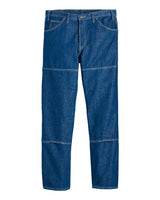 Dickies Men's Industrial Double Knee Jeans. LD20 - Rinsed Indigo Blue - 32I