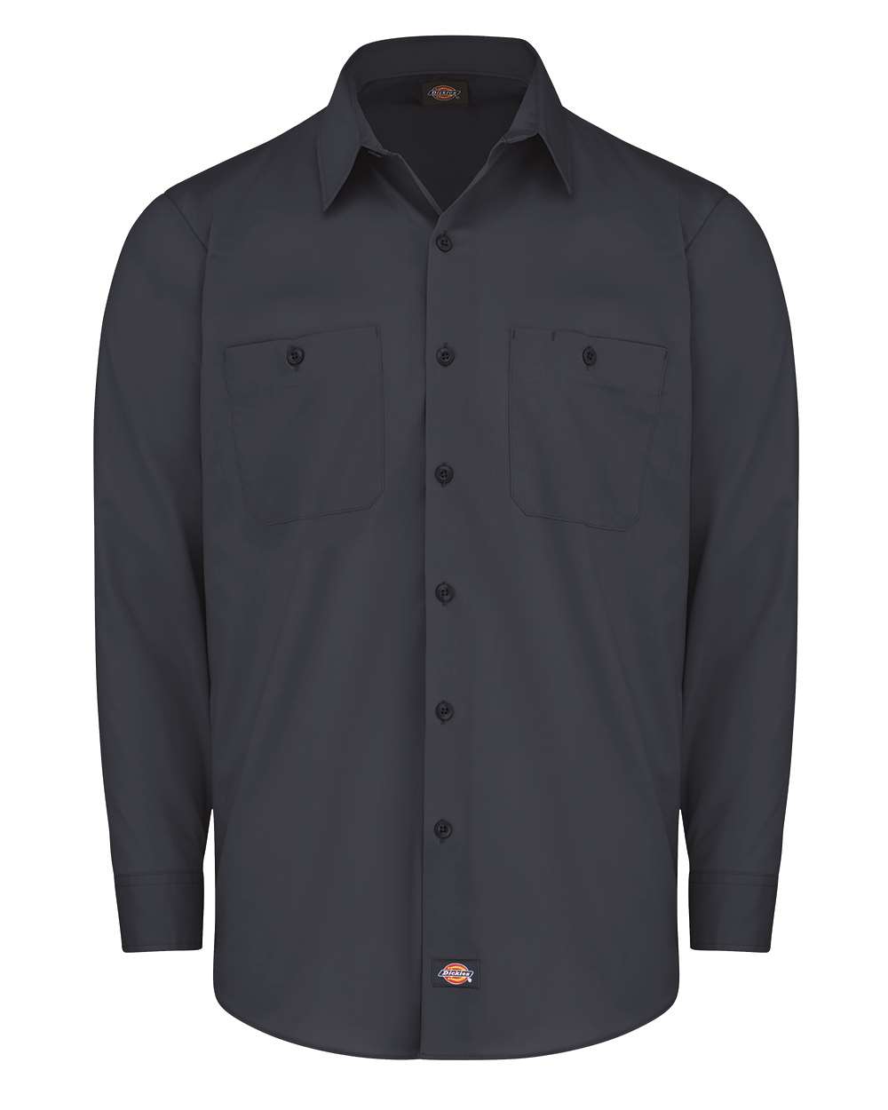 Dickies Men's Industrial Worktech Ventilated Long Sleeve Work Shirt. LL51 - Dark Navy