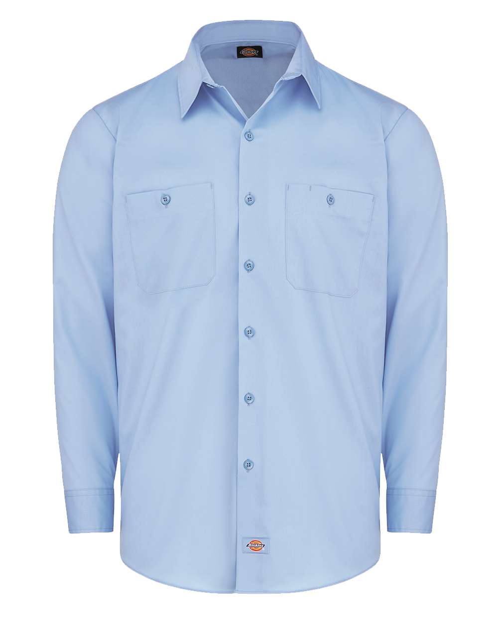 Dickies Men's Industrial Worktech Ventilated Long Sleeve Work Shirt. LL51 - Light Blue