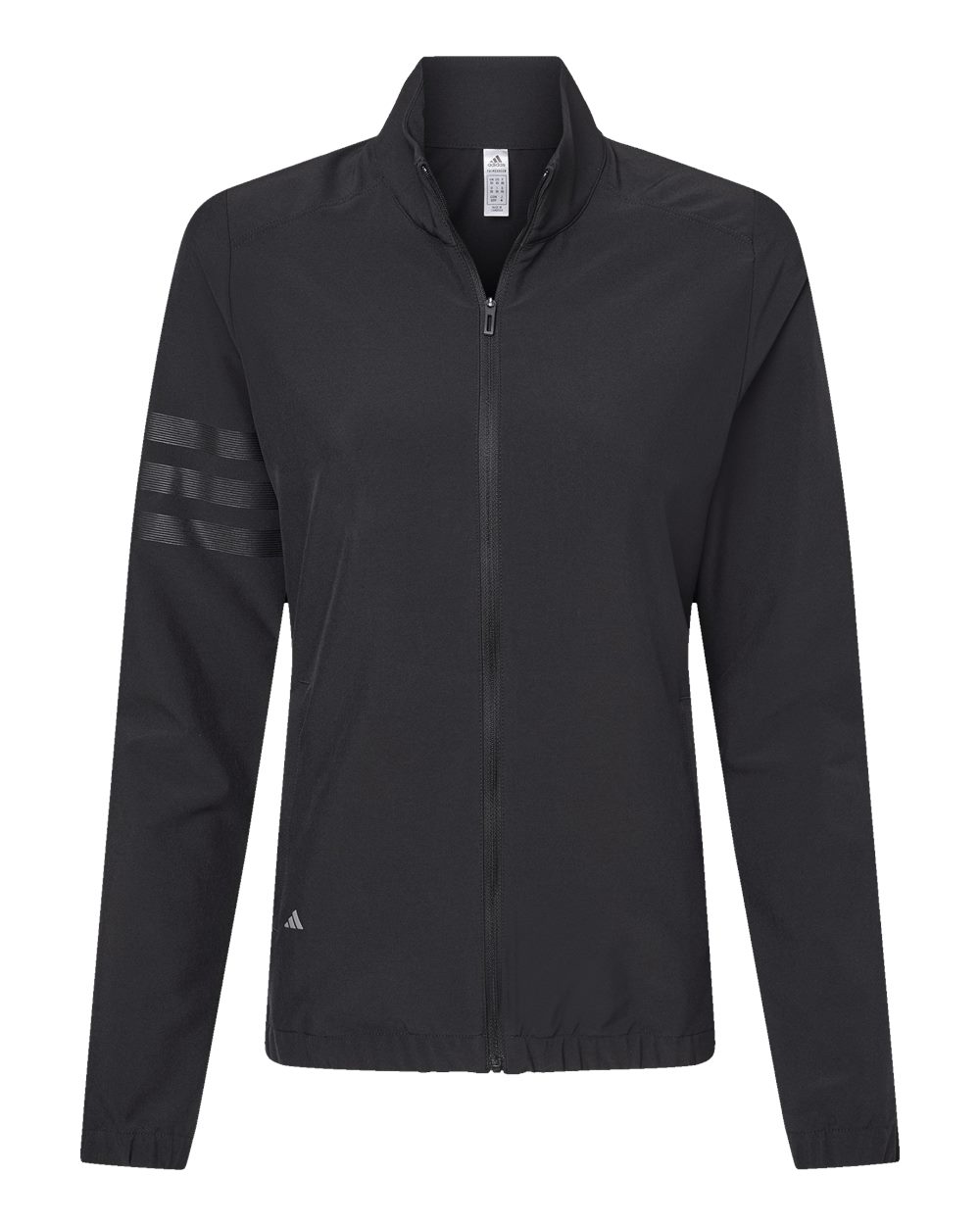 Adidas Women's Wind Resistant Full-Zip Jacket. A268 - Black/ Black