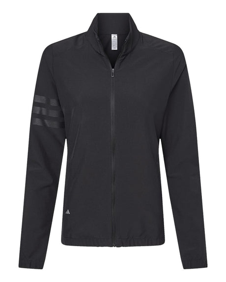 Adidas Women's Wind Resistant Full-Zip Jacket. A268 - Black/ Black