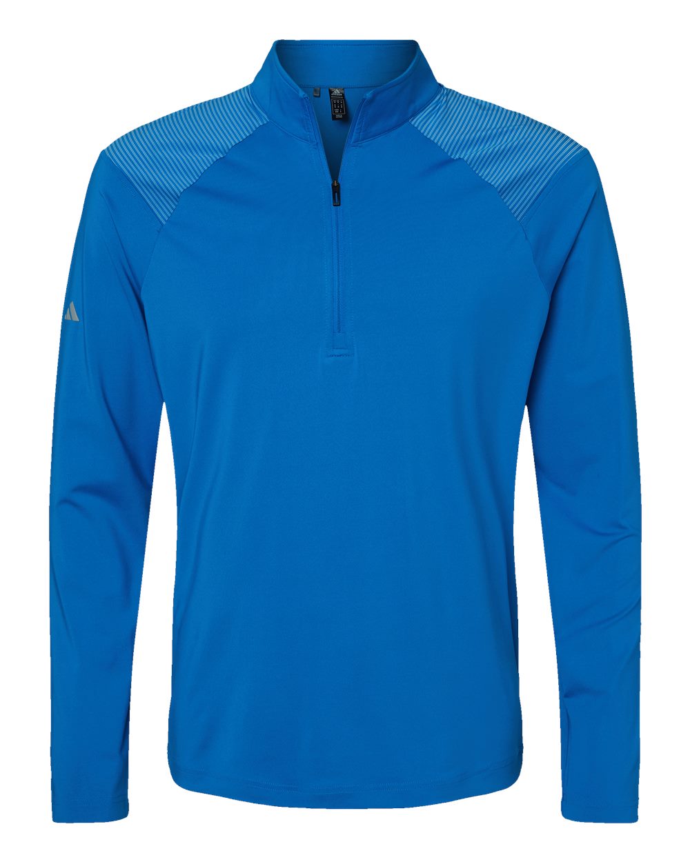 Adidas Men's Ultimate365 Lightweight Shoulder Stripe Quarter-Zip Pullover. A520 - Glory Blue