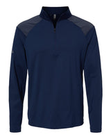 Adidas Men's Ultimate365 Lightweight Shoulder Stripe Quarter-Zip Pullover. A520 - Team Navy Blue