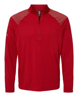 Adidas Men's Ultimate365 Lightweight Shoulder Stripe Quarter-Zip Pullover. A520 - Team Power Red