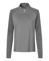 Adidas Women's Ultimate365 Lightweight Raglan Quarter-Zip Pullover. A521 - Grey Three