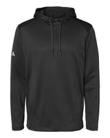 Adidas Men's Textured Mixed Media Midweight Hooded Sweatshirt. A530 - Black