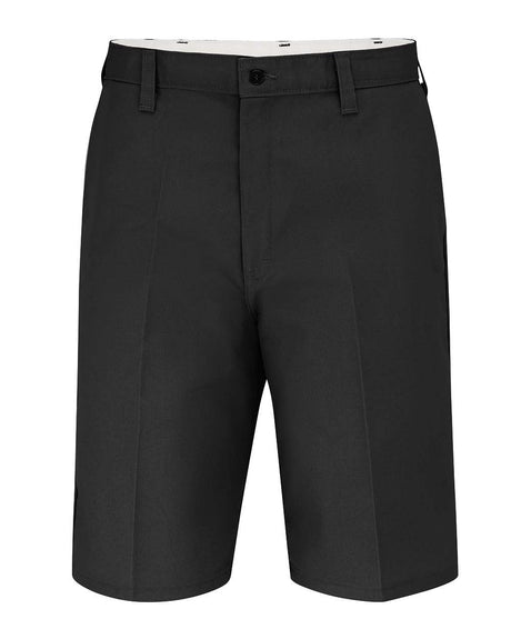 Dickies Men's Extended Sizes 11" Industrial Flat Front Shorts. LR30EXT - Black
