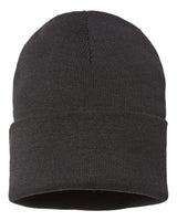 Atlantis Headwear Sustainable Beanie. PURE - Black