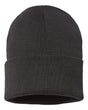 Atlantis Headwear Sustainable Beanie. PURE - Black
