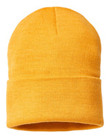 Atlantis Headwear Sustainable Beanie. PURE - Mustard Yellow